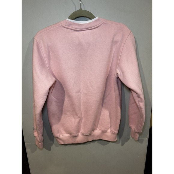 Y2K King Universal Vintage Rhinestone Snowflake Tree Pink Sweatshirt Women Small - Picture 6 of 6